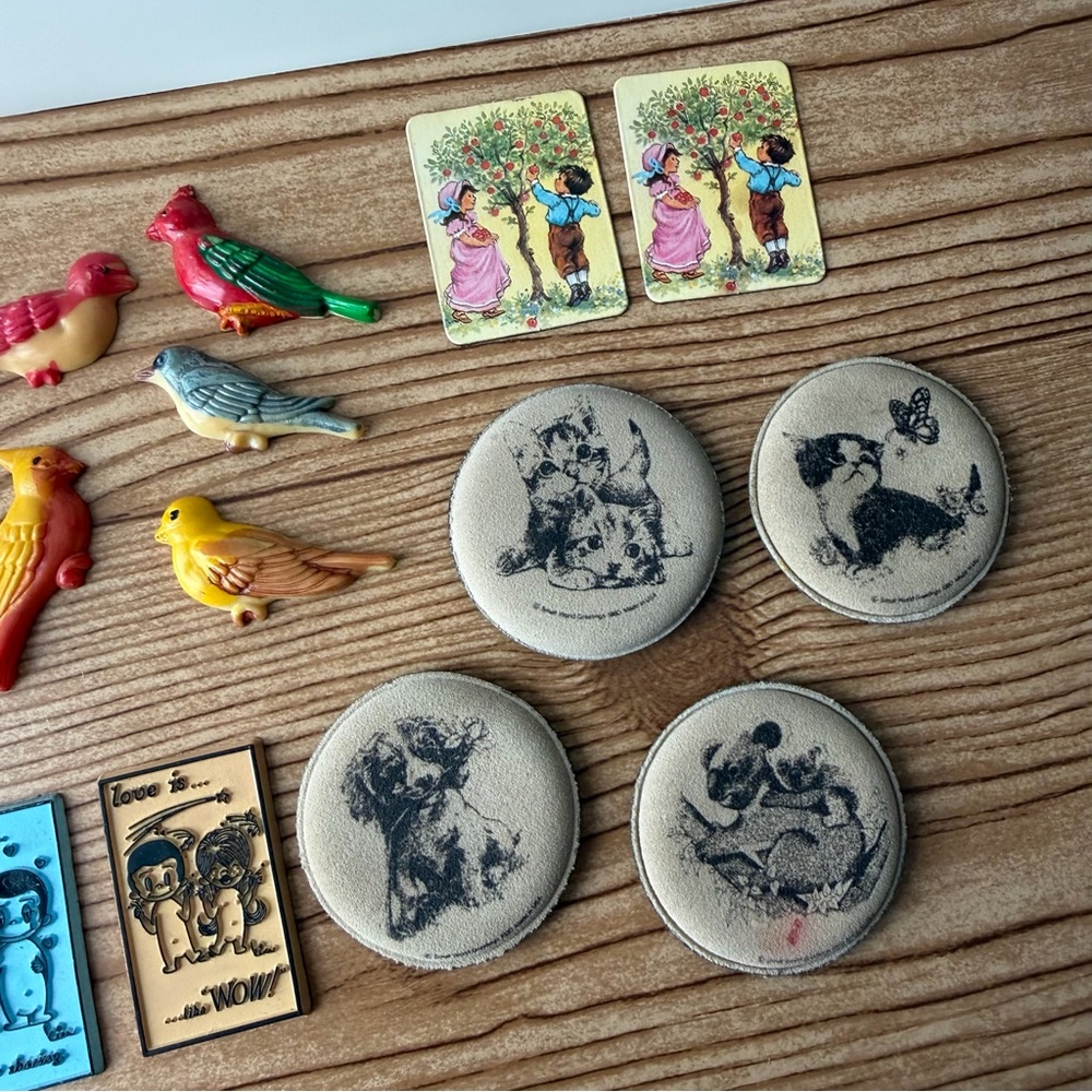 Lot Of Vintage Magnets - Birds, Ladybugs, Animals & Kim Casali Los Angeles Times - Picture 4 of 16